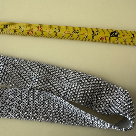 Silver Rhinestone Belt - Picture 2 of 4